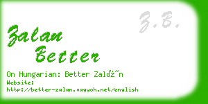 zalan better business card